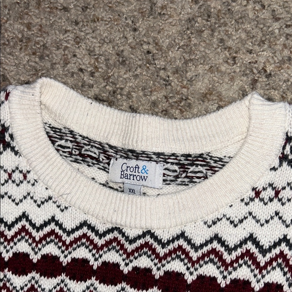 Vintage Thick Patterned Sweater - Picture 12 of 13